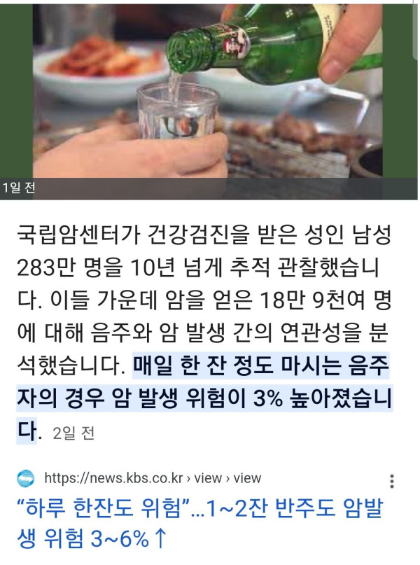 술 한잔정도는 약주? 건강에 좋다..연구는 오류