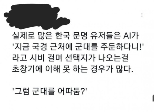 문명 하면서 한국인들이 이해 못하는것